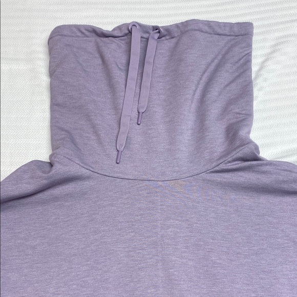 Yogalicious Hoodie Cowl Neck Drawstring Front Pocket Soft Purple Size Medium - Picture 7 of 8